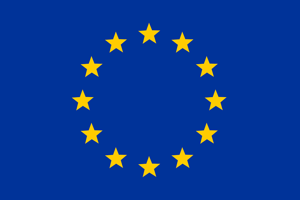 Das Bild zeigt die Europa Flagge.